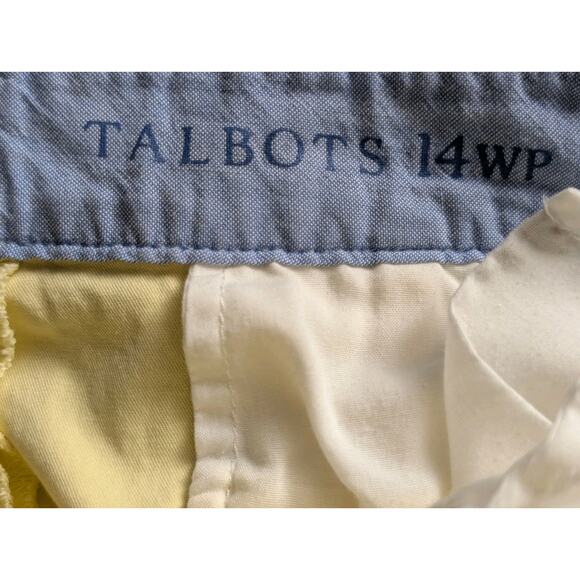 Talbots Womens The Weekend Chino Cropped Pants Sz 14WP Butter Yellow Sz 14WP - Picture 4 of 6